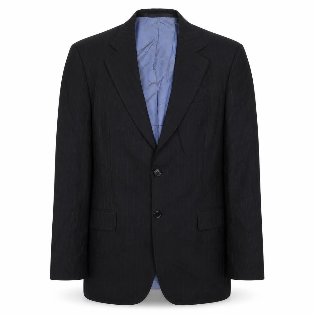 Marks and Spencer Mens Black Striped  Jacket Suit Jacket Size 40
