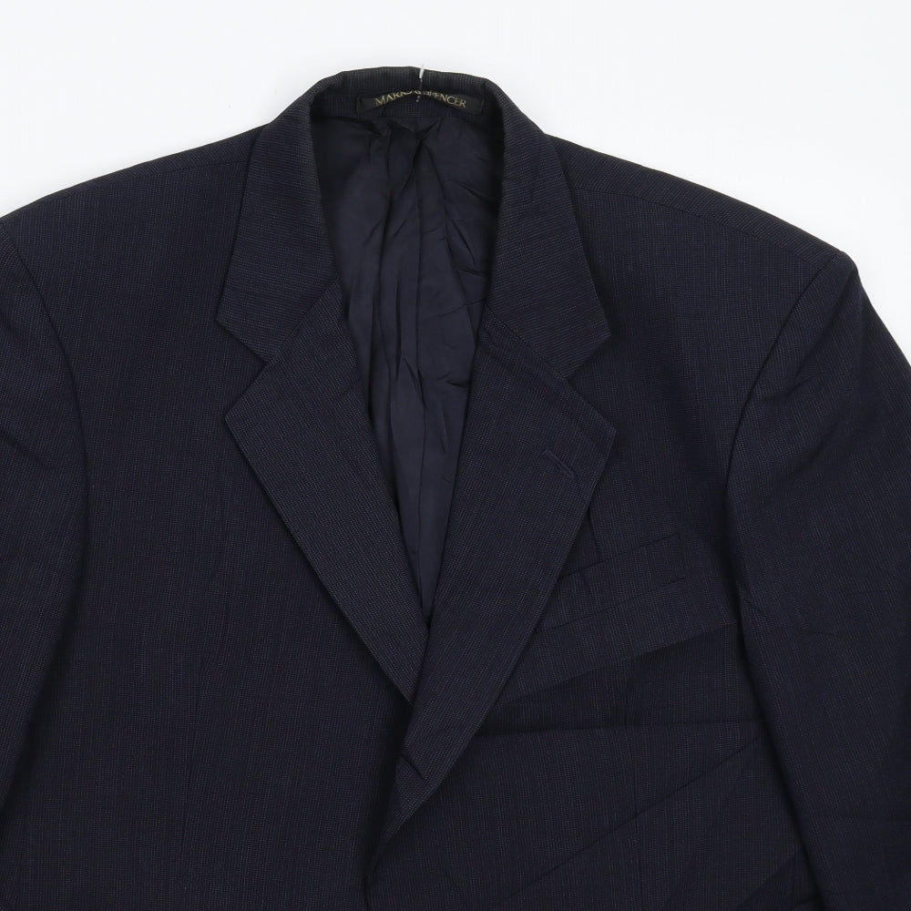 Marks and Spencer Mens Blue   Jacket Suit Jacket Size 42