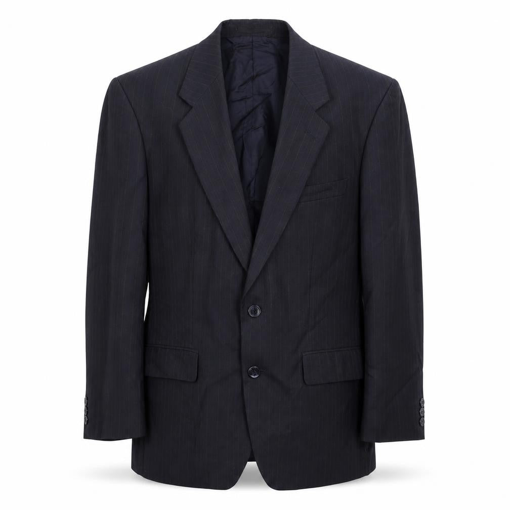 Marks and Spencer Mens Blue Striped  Jacket Suit Jacket Size 38