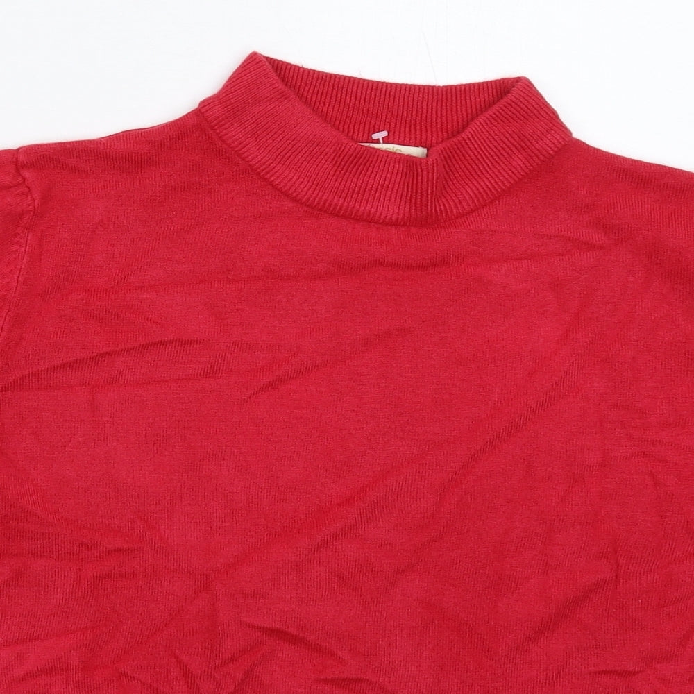 Sarah Hamilton Womens Pink  Knit Pullover Jumper Size L