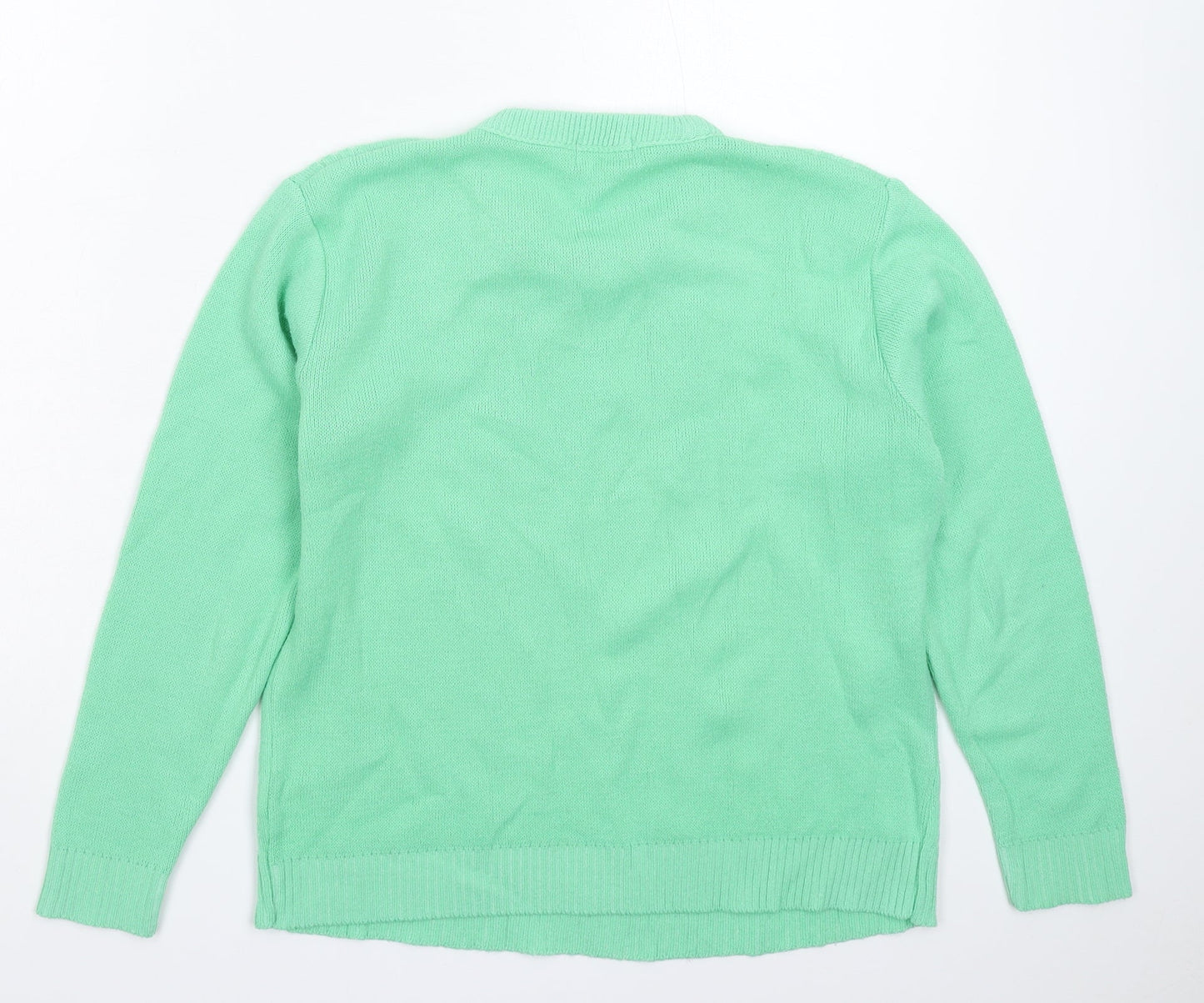 ME Womens Green  Knit Pullover Jumper Size M