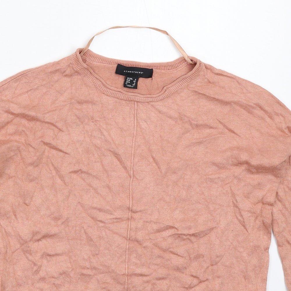 Atmosphere Womens Beige  Knit Pullover Jumper Size 8