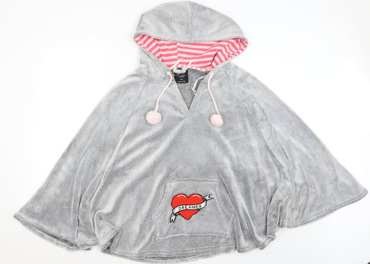 Love to Lounge Womens Grey   Jacket Poncho Size XS