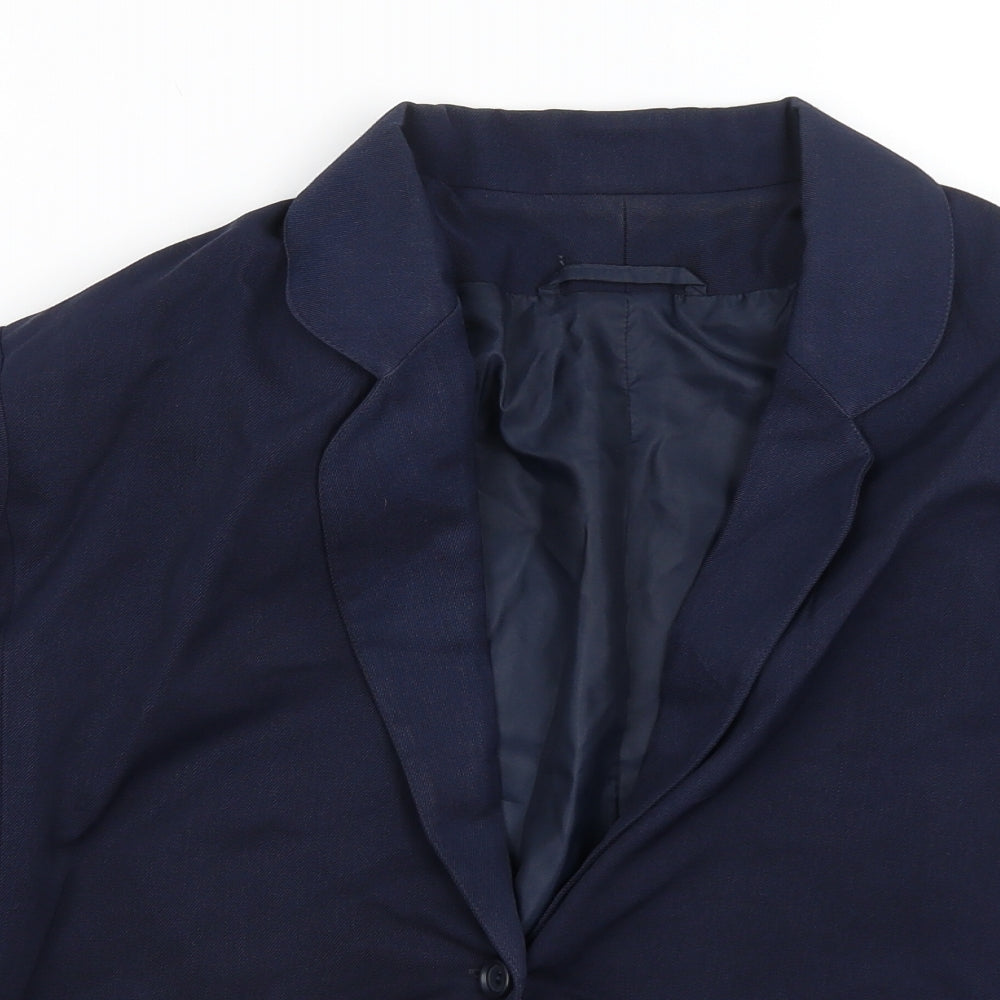 Just You Womens Blue   Jacket Blazer Size 12