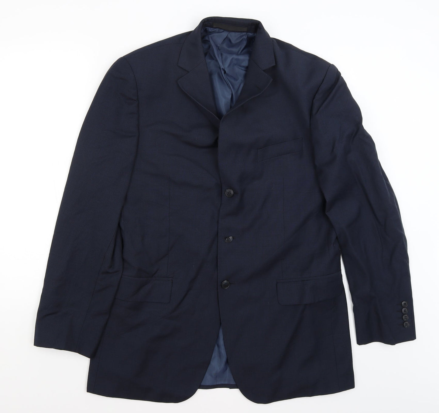 M&S Mens Blue   Jacket Blazer Size L