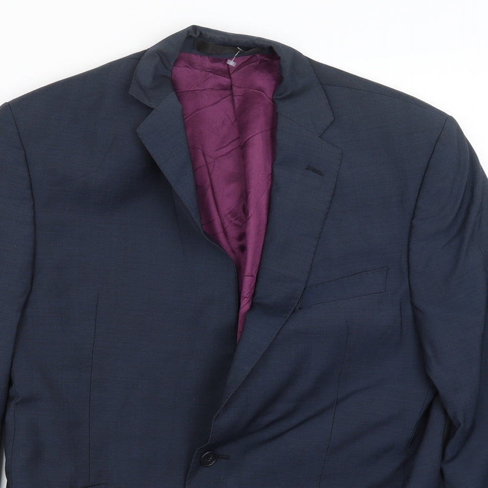 Impressions Mens Blue   Jacket Blazer Size L