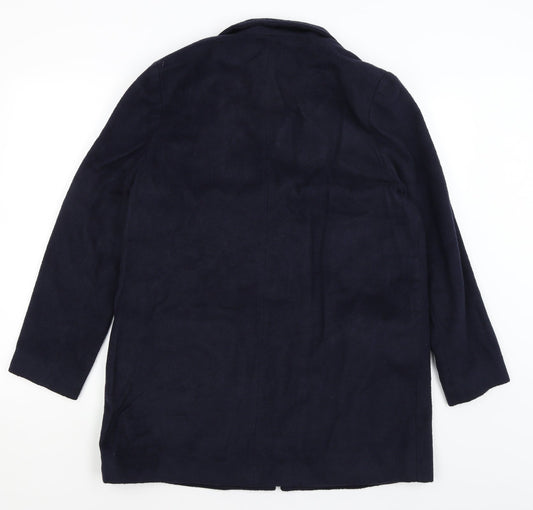 New Look Womens Blue   Overcoat Coat Size 12