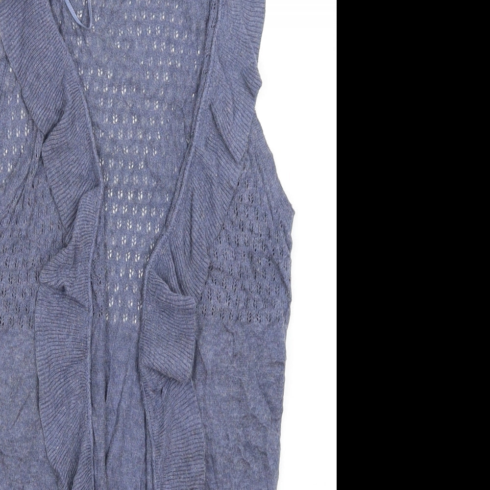 New Look Womens Blue   Vest Jumper Size 8