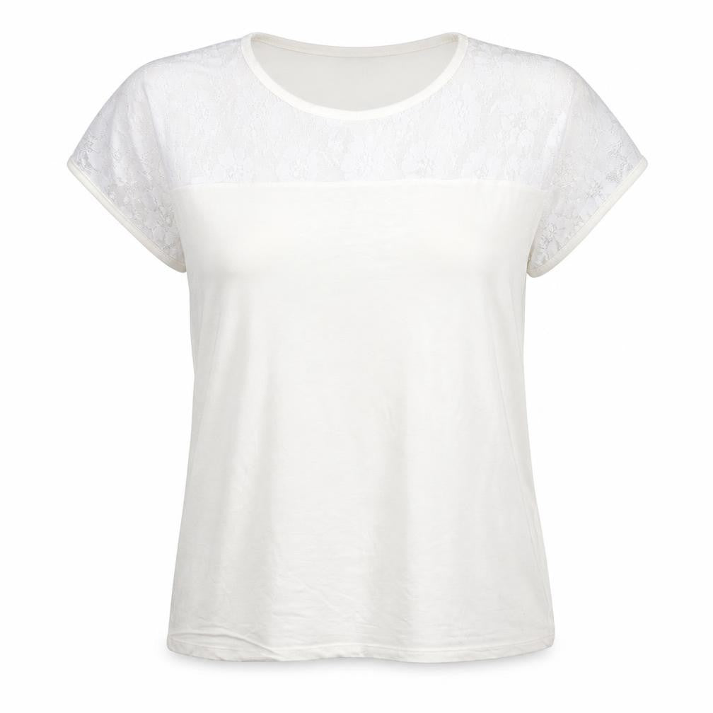 terrybond Womens White   Basic T-Shirt Size L