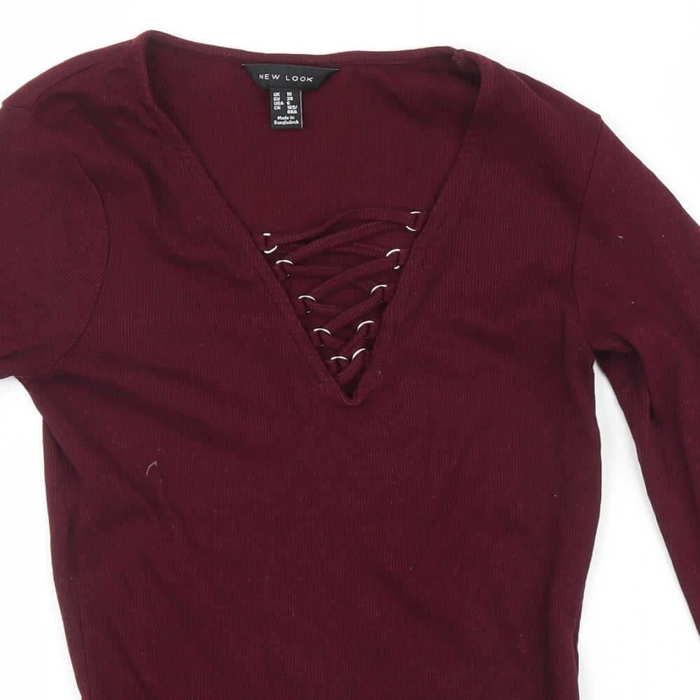 New Look Womens Purple   Pullover Jumper Size 10