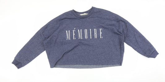 Primark Womens Blue   Pullover Sweatshirt Size M