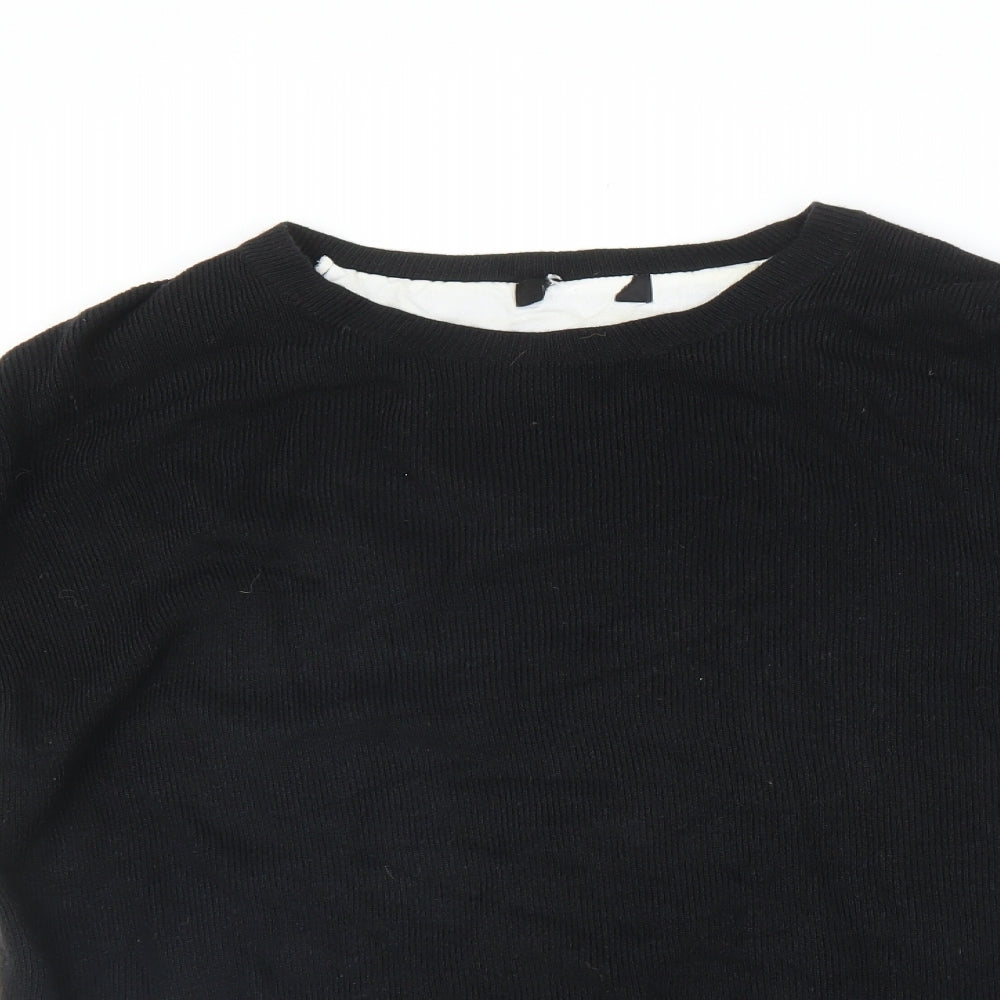 New Look Womens Black   Pullover Jumper Size 10