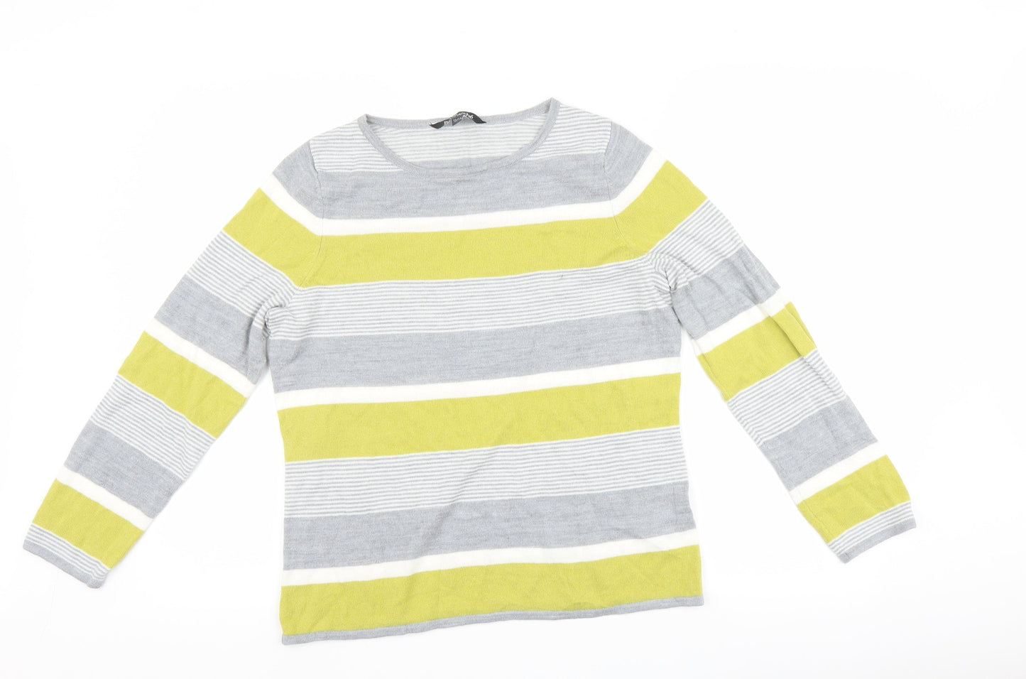 Bonmarché Womens Multicoloured Striped  Pullover Jumper Size 14
