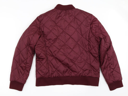 Lee Cooper Womens Red   Quilted Coat Size 14