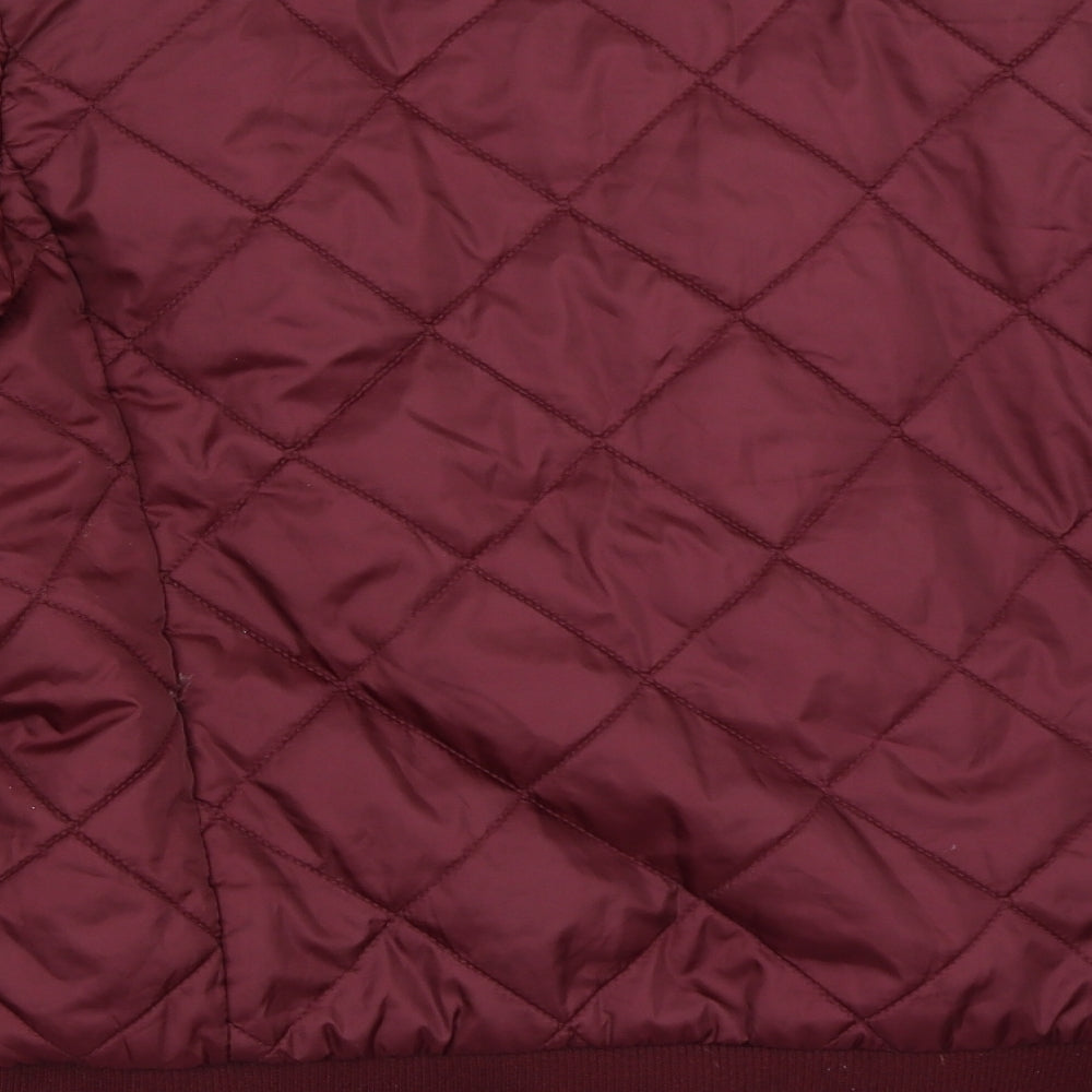 Lee Cooper Womens Red   Quilted Coat Size 14