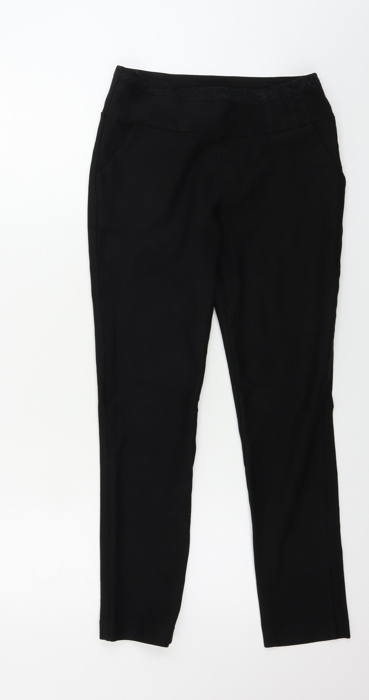 Preworn  Womens Black   Trousers  Size L L25 in