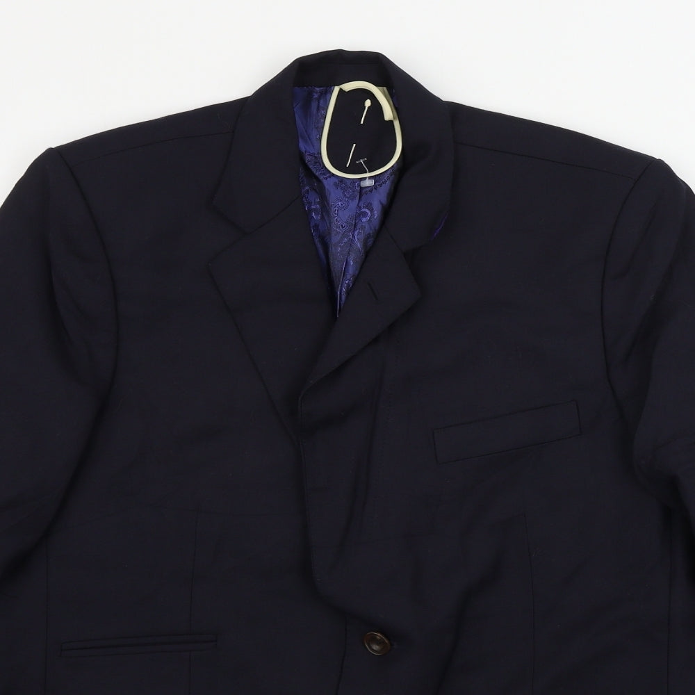 Preworn  Mens Blue   Jacket Blazer Size 40