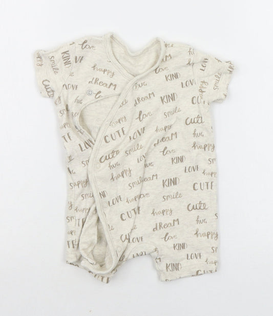 George Baby Beige Ikat  Babygrow One-Piece Size 3-6 Months  - LOVE