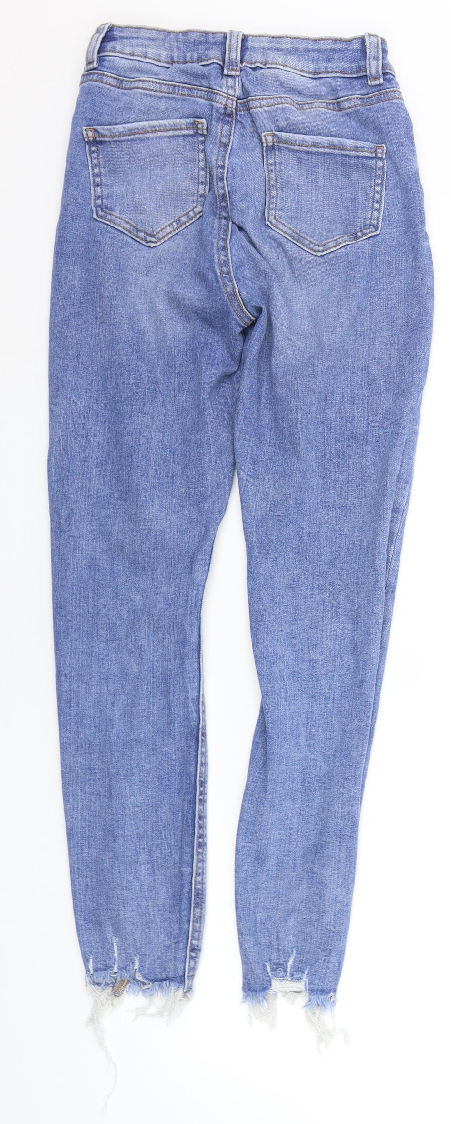 Denim & Co. Womens Blue   Straight Jeans Size 6 L26 in