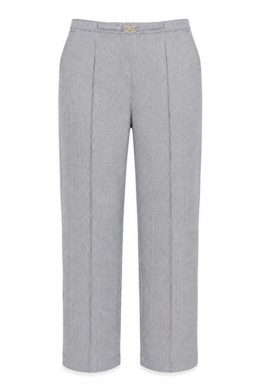 Damart Womens White Geometric  Trousers  Size 14 L28 in