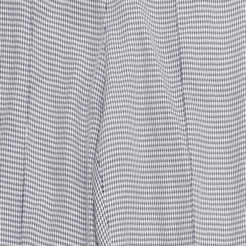 Damart Womens White Geometric  Trousers  Size 14 L28 in