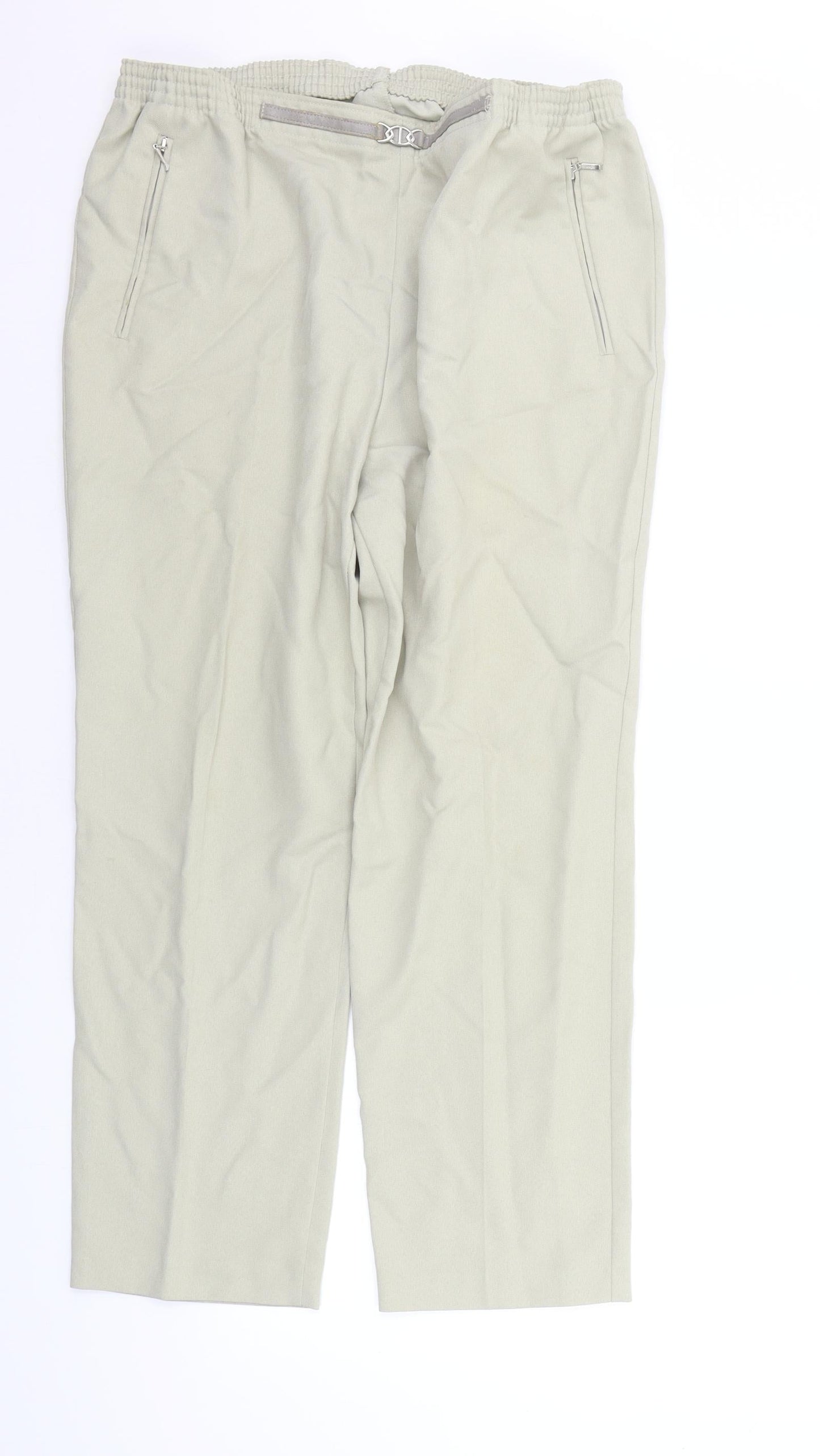CANDA Womens Beige   Trousers  Size 18 L25 in