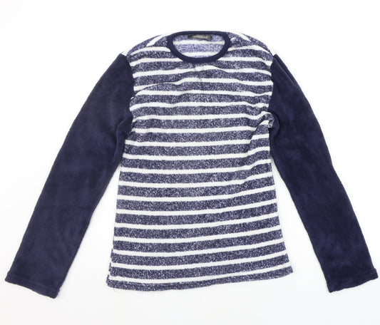 Hudson's Bay Womens Blue Striped  Top Pyjama Top Size S