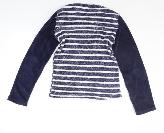 Hudson's Bay Womens Blue Striped  Top Pyjama Top Size S