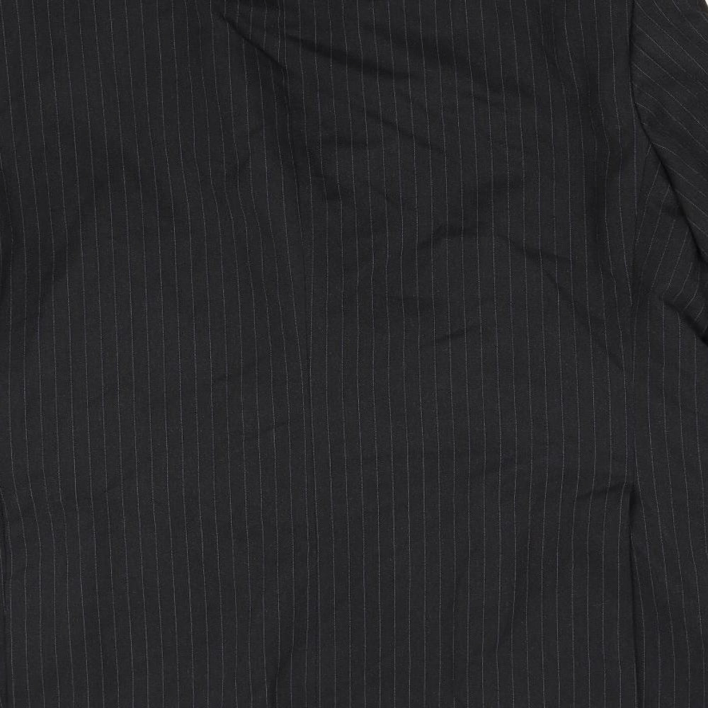 M&S Mens Grey Striped  Jacket Suit Jacket Size 44