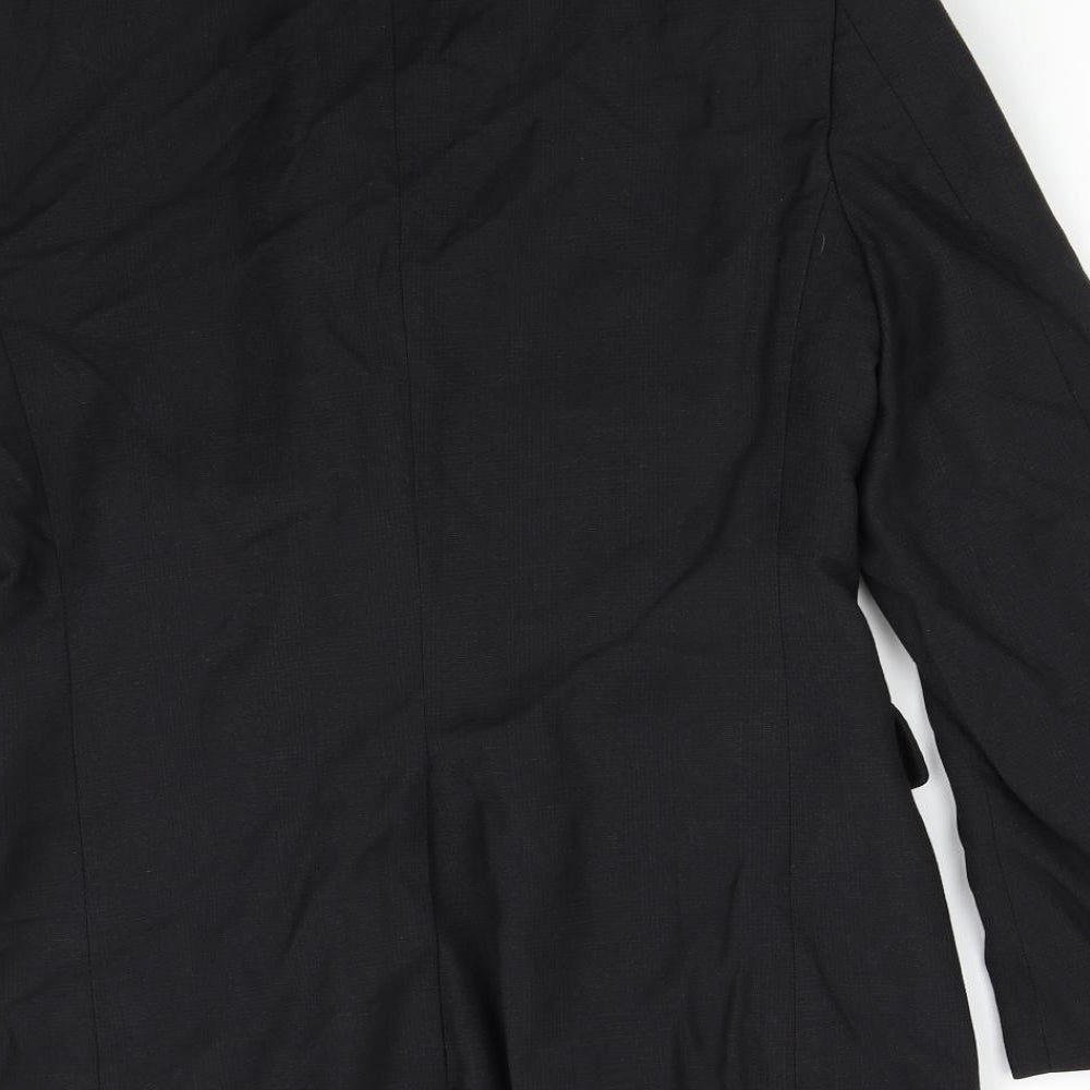 Perry Ellis Mens Black   Jacket Suit Jacket Size 38