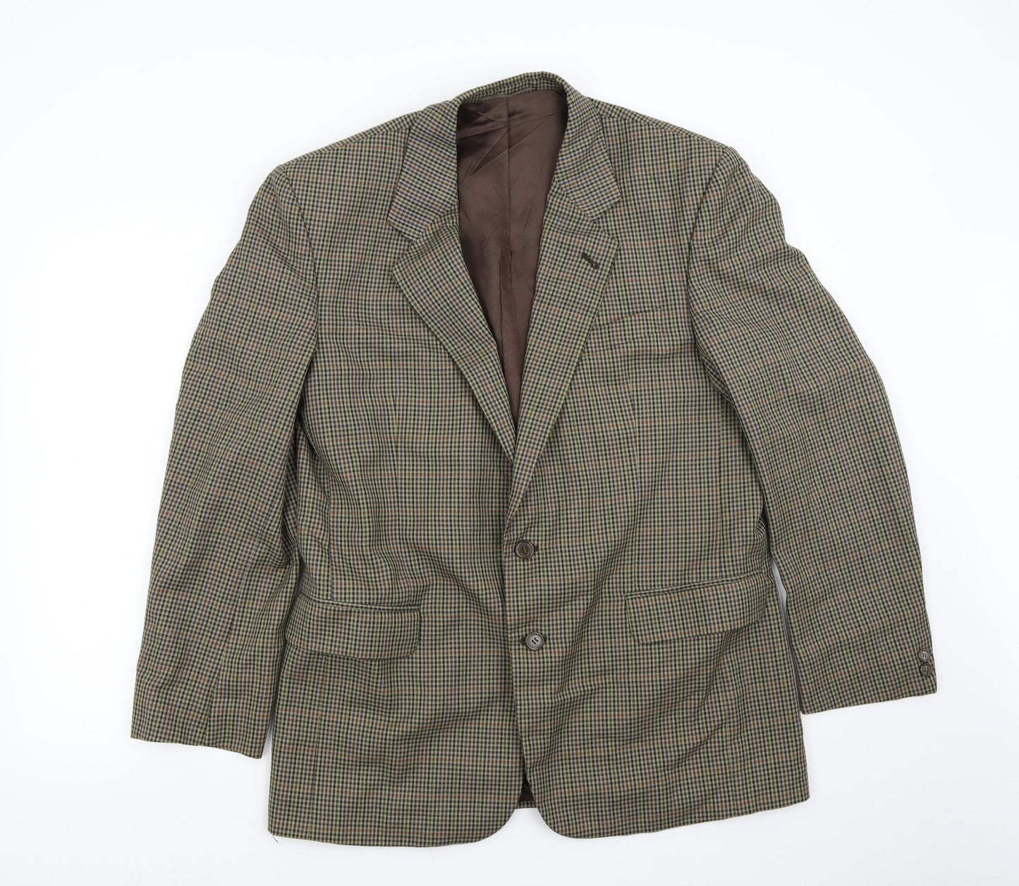 Skopes Mens Brown Check  Jacket Suit Jacket Size 42