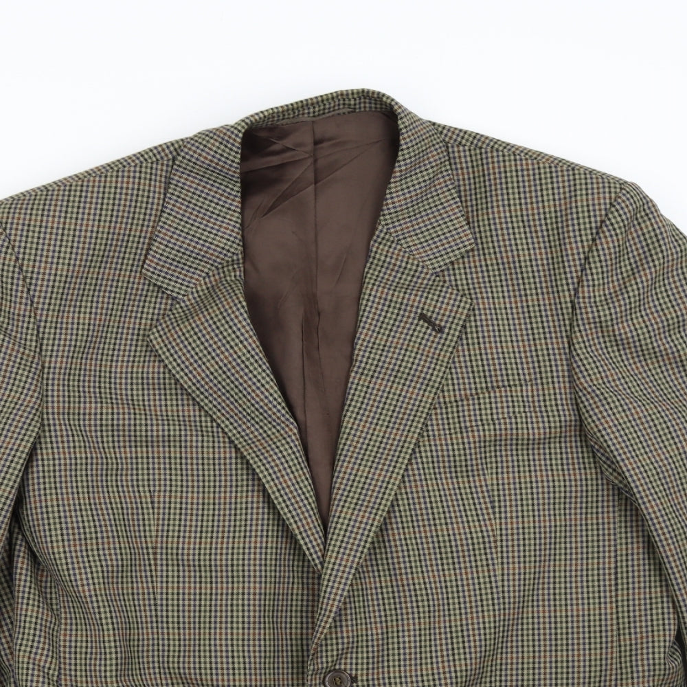 Skopes Mens Brown Check  Jacket Suit Jacket Size 42