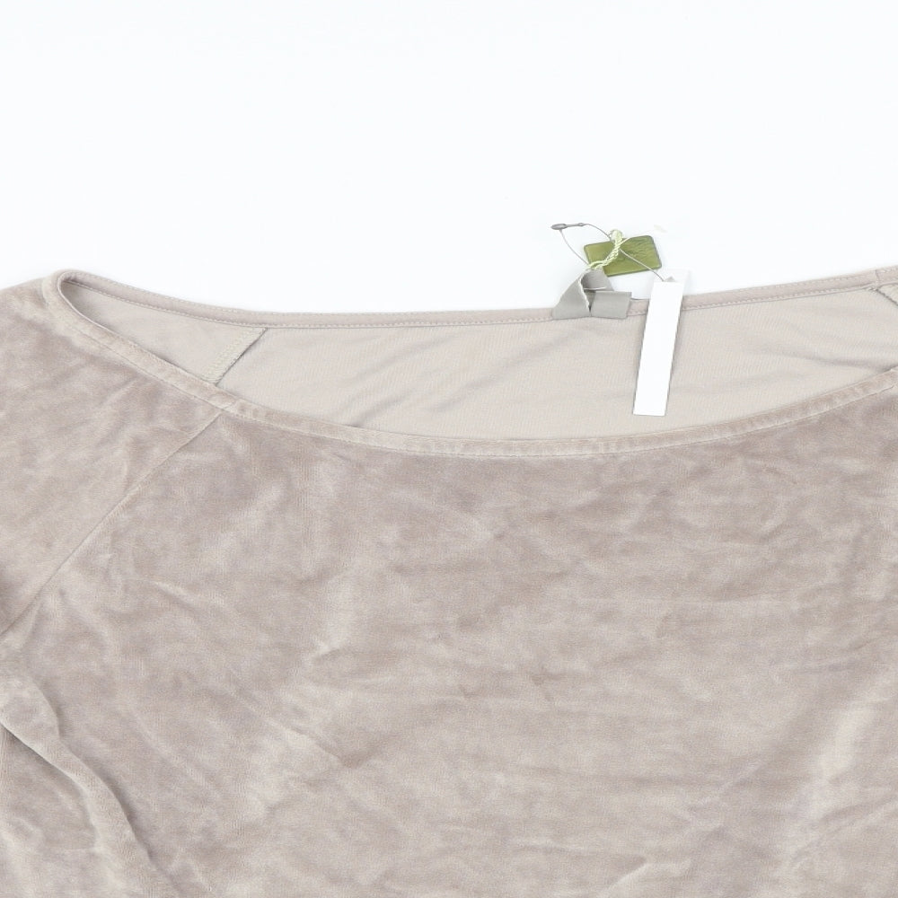 ASOS Womens Brown  Fleece Pullover Jumper Size 10