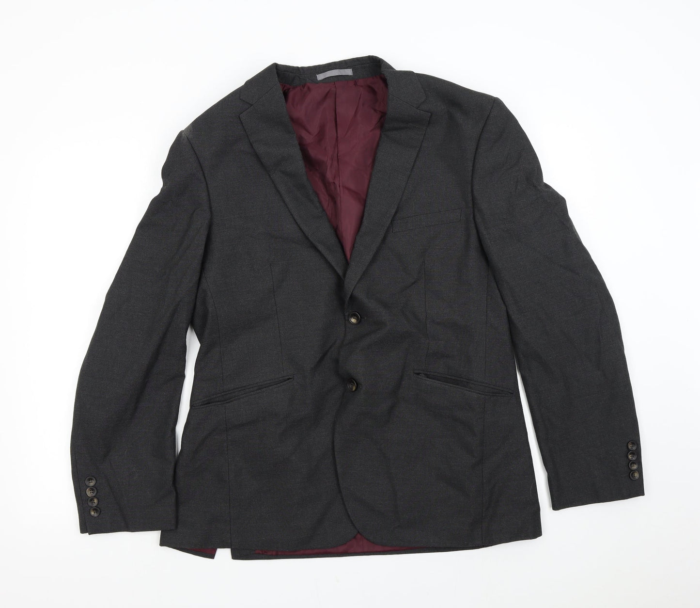 M&S Mens Grey   Jacket Suit Jacket Size 42