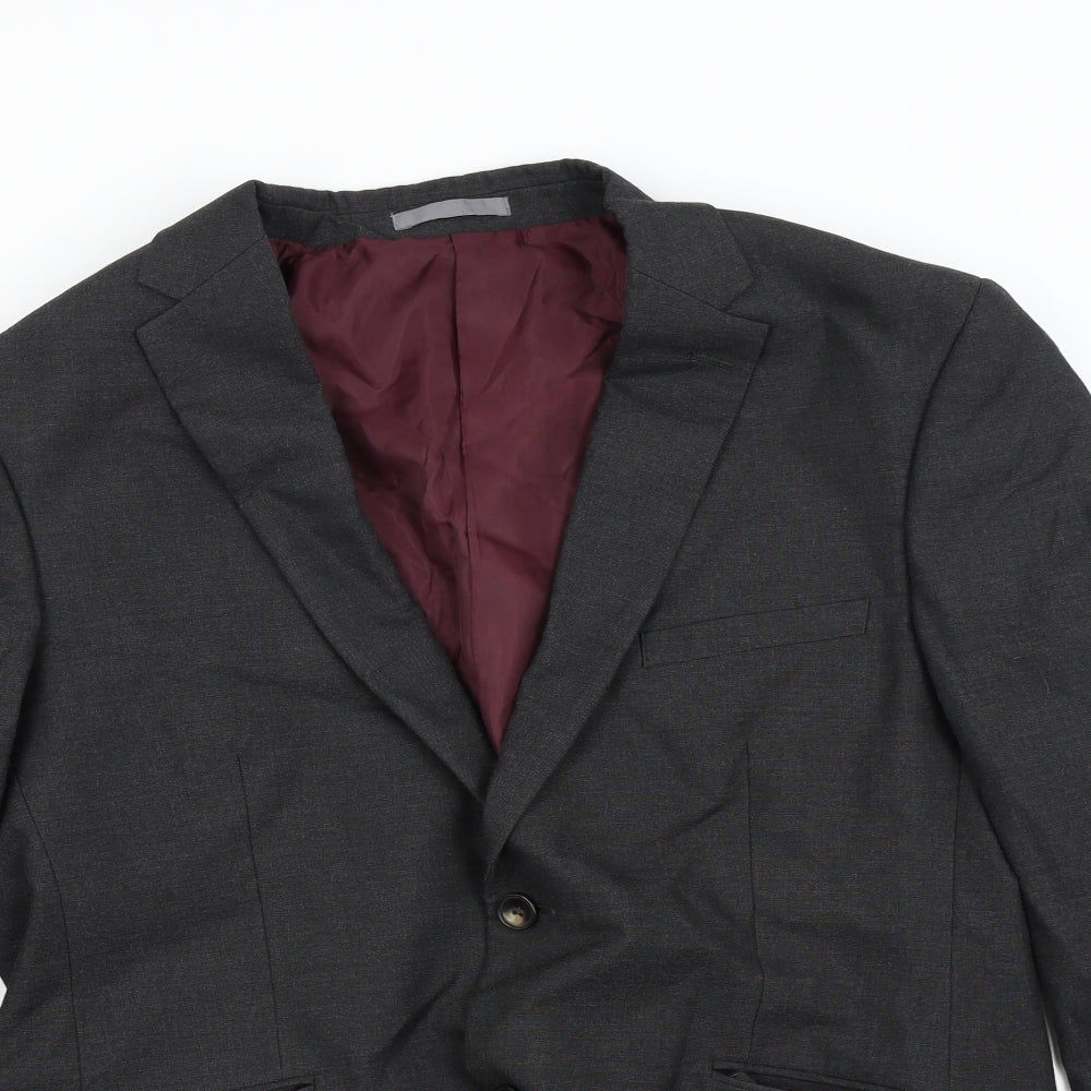 M&S Mens Grey   Jacket Suit Jacket Size 42