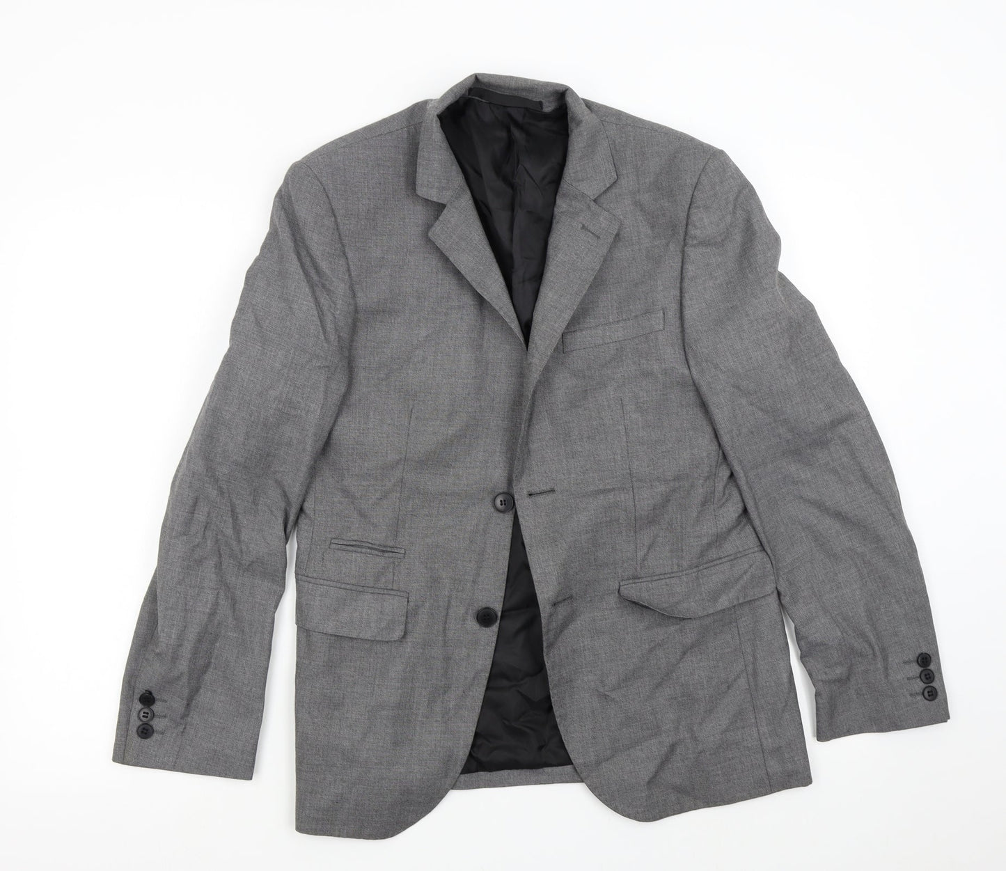 M&S Mens Grey   Jacket Suit Jacket Size 36