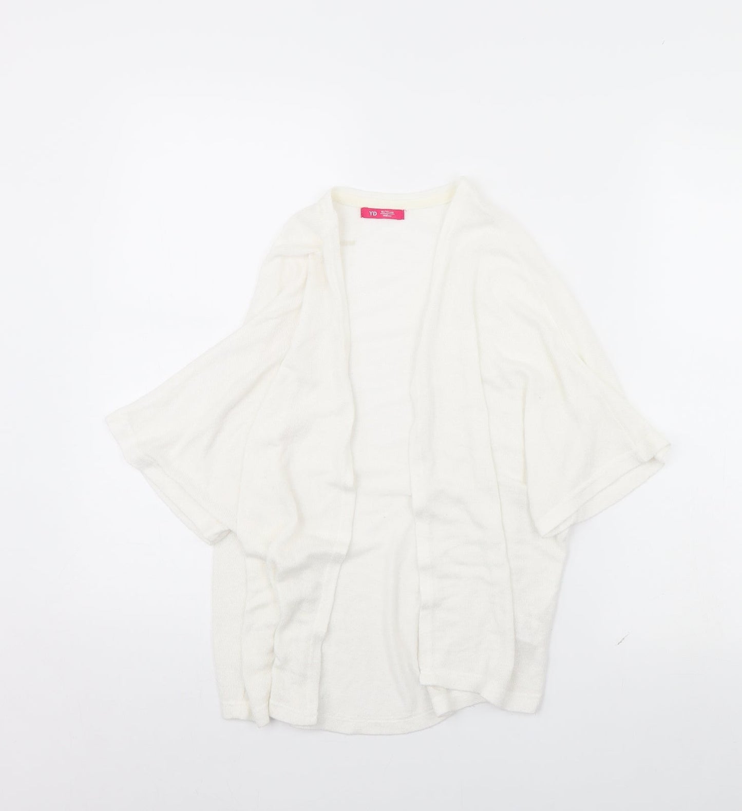 yd Girls White   Cardigan Jumper Size 10 Years