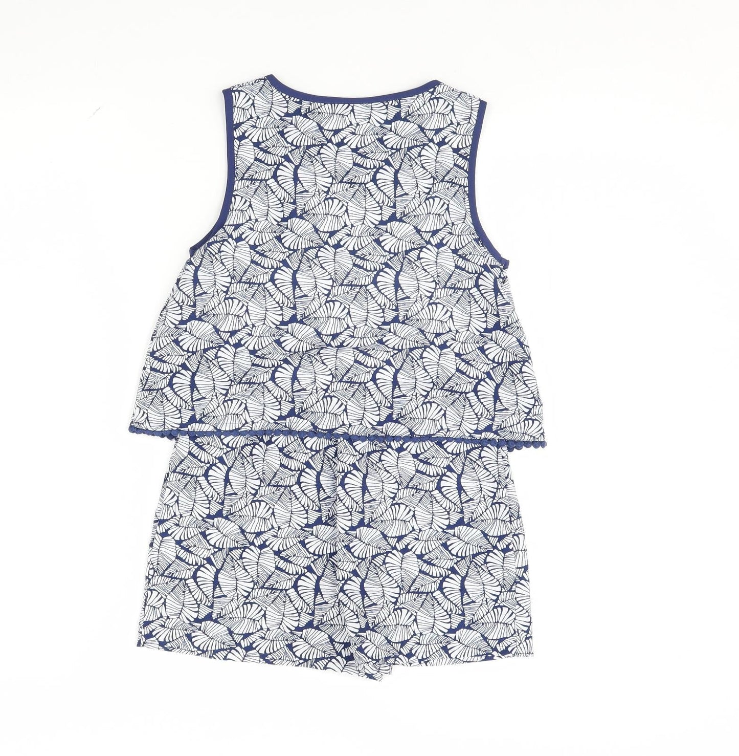 I Love Girls Wear Girls Blue Floral  Playsuit One-Piece Size 8 Years