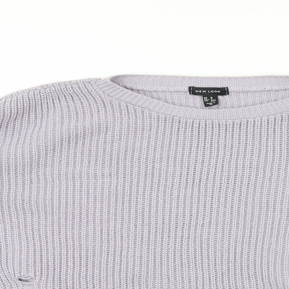 New Look Womens Purple   Pullover Jumper Size M