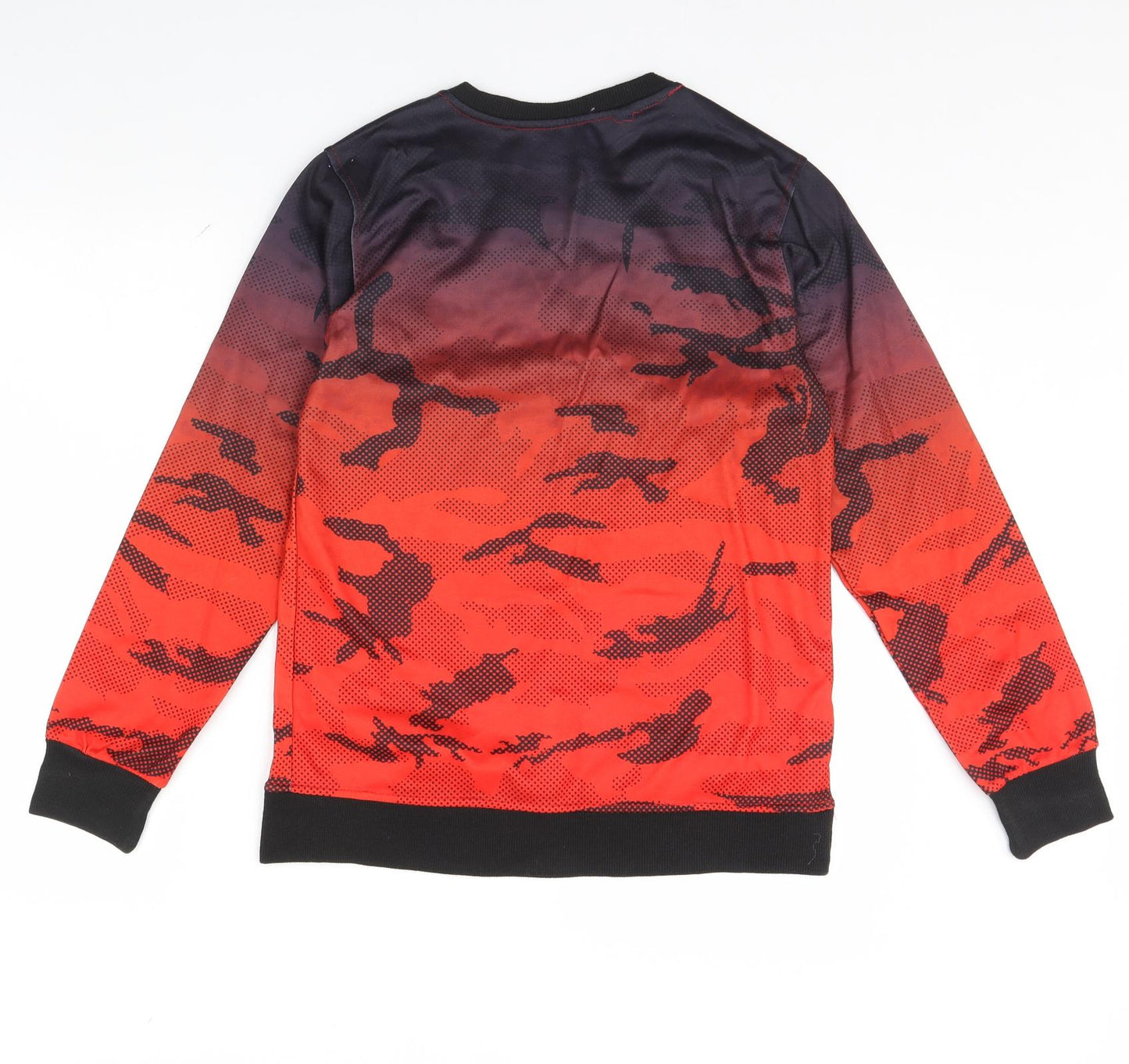 Preworn Womens Red Camouflage  Pullover Jumper Size M