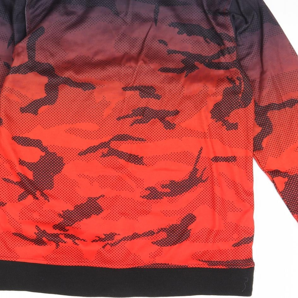Preworn Womens Red Camouflage  Pullover Jumper Size M