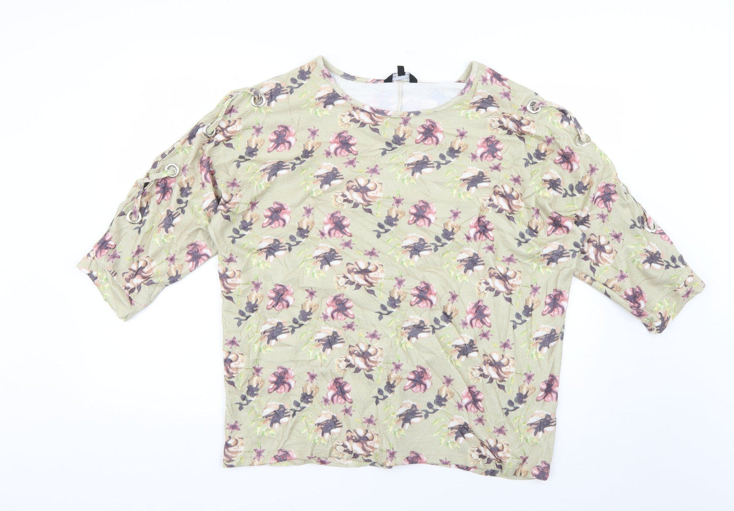 Peacocks Womens Multicoloured Floral  Pullover Jumper Size 16