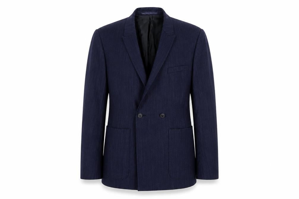 Preworn Mens Blue   Jacket Suit Jacket Size 36