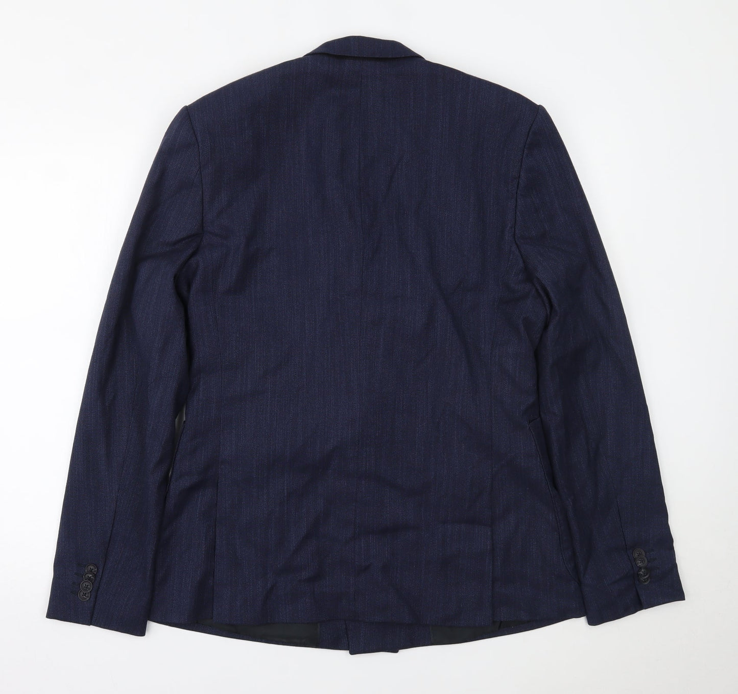 Preworn Mens Blue   Jacket Suit Jacket Size 36