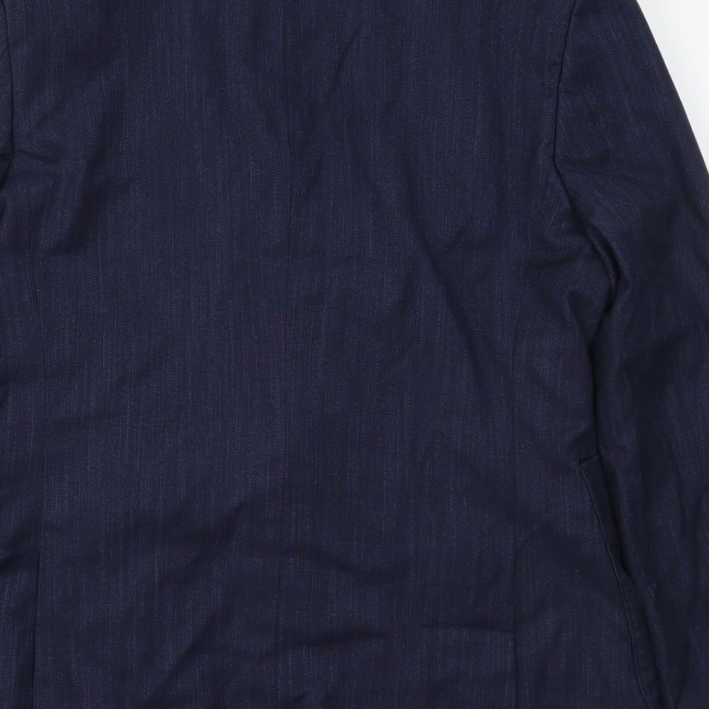 Preworn Mens Blue   Jacket Suit Jacket Size 36