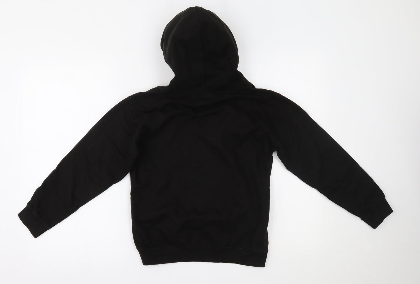 Awdis Boys Black   Pullover Hoodie Size 9-10 Years