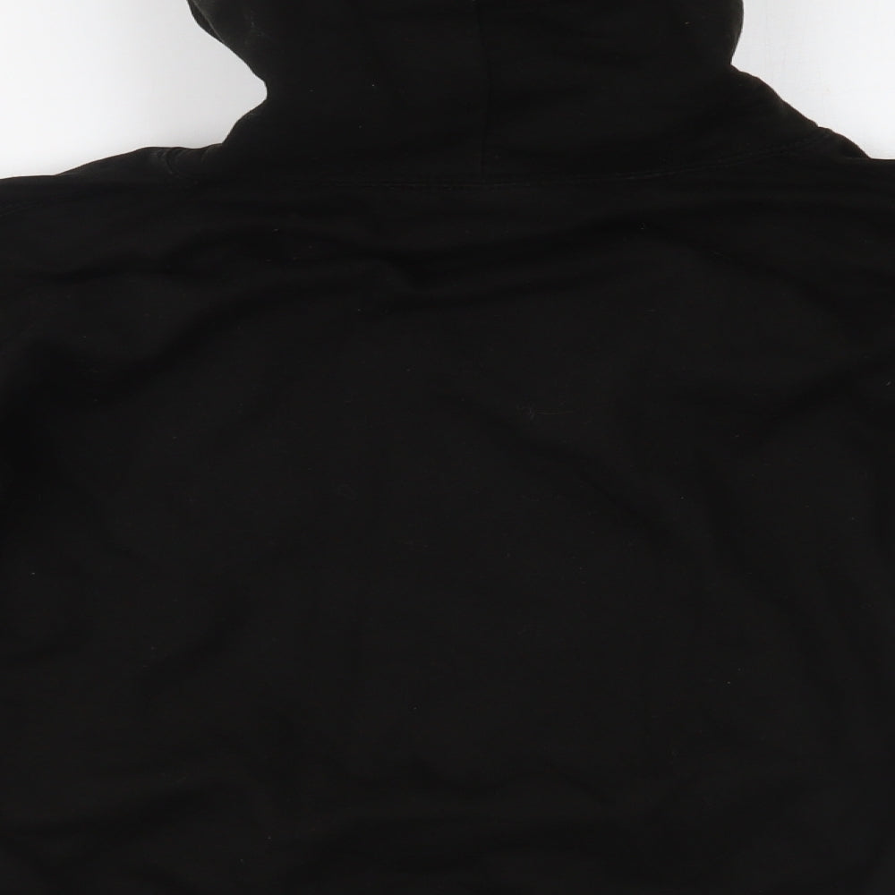 Awdis Boys Black   Pullover Hoodie Size 9-10 Years