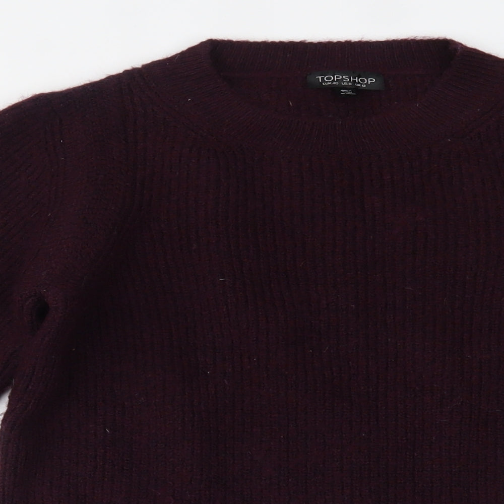 Topshop Womens Purple   Pullover Jumper Size 12