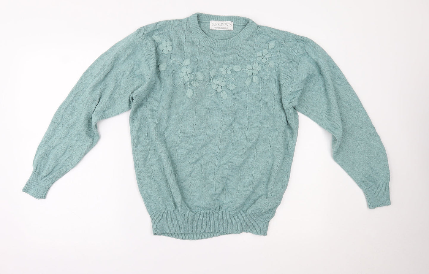 COMPLIMENTS Womens Green   Pullover Jumper Size M