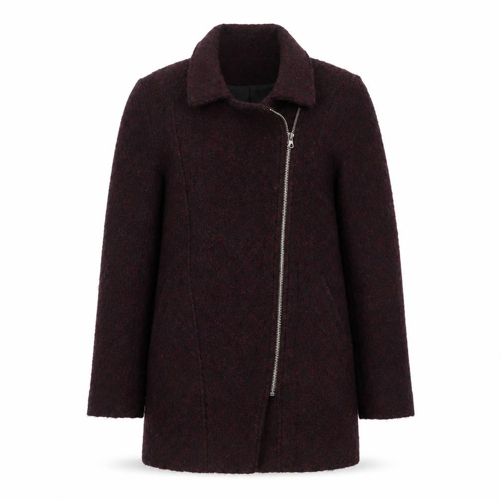 H&M Womens Purple   Overcoat Coat Size 4